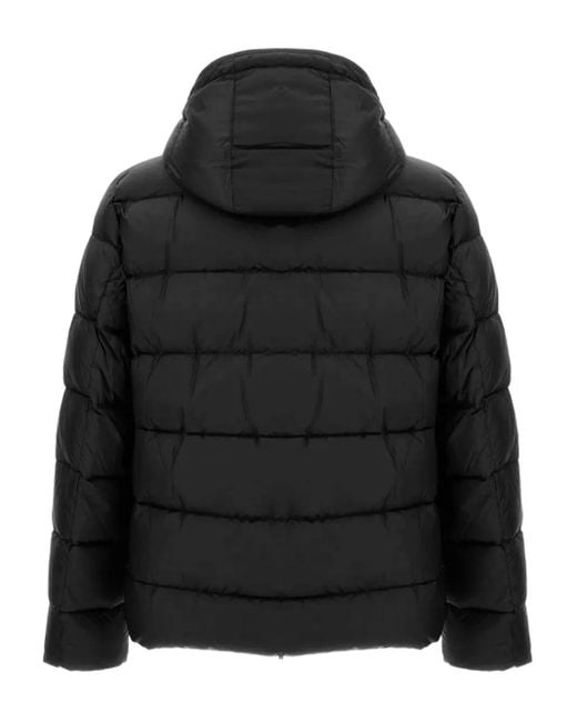Fay Black Double-Front Quilted Jacket for men