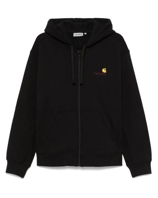 Carhartt American Script Hoodie in het Black voor heren