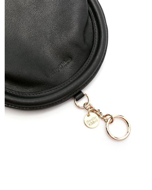 See By Chloé Black Logo-embossed Panelled Shoulder Bag