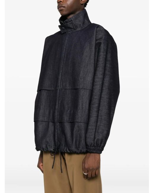 Lacoste Blue Drop-Shoulder Denim Jacket for men