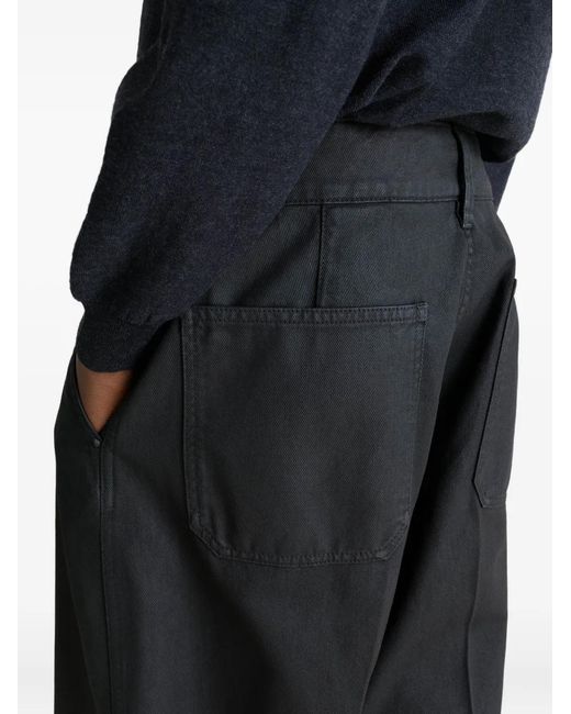Lemaire Blue Patch-Pocket Trousers for men