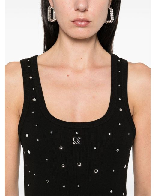 GIUSEPPE DI MORABITO Mini-jurk Verfraaid Met Kristallen in het Black