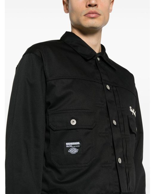 Neighborhood Black X Dickies Logo-embroidered Shirt Jacket for men