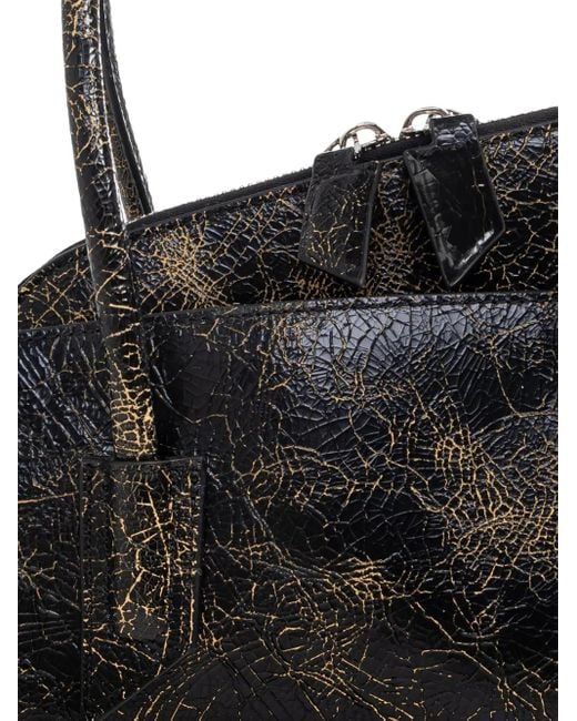 The Attico Black "La Passeggiata Small" Top Handle Bag