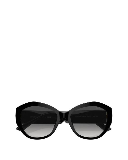 Jimmy Choo Black Round-Frame Glasses