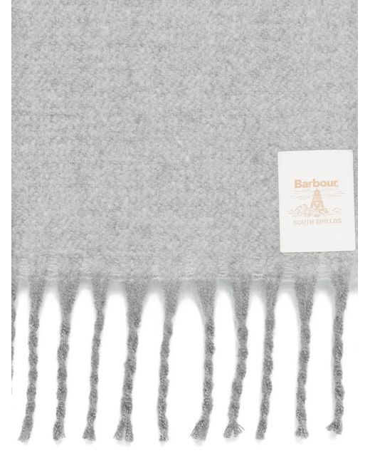 Barbour White Ellison Scarf