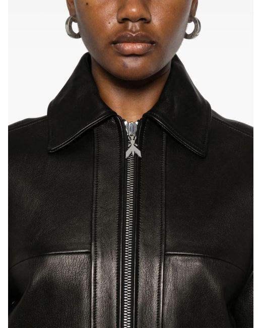 Patrizia Pepe Black Leather Jacket