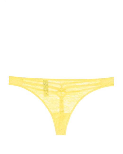 Marlies Dekkers Yellow Space Odyssey Sheer-lace Thong