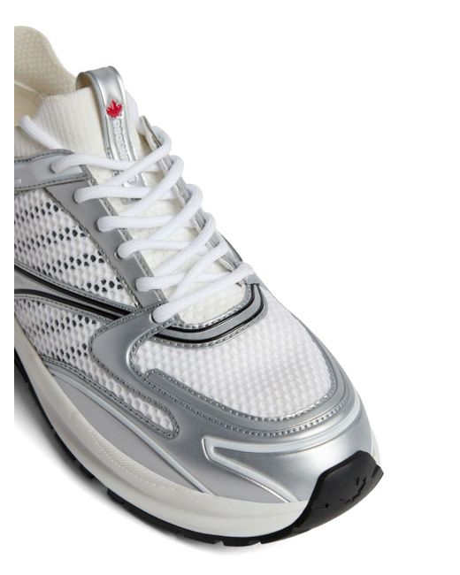 Zapatillas Dash con paneles de malla DSquared² de hombre de color White