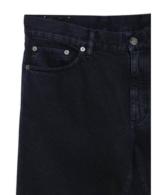 Zegna Blue Logo-Patch Jeans for men