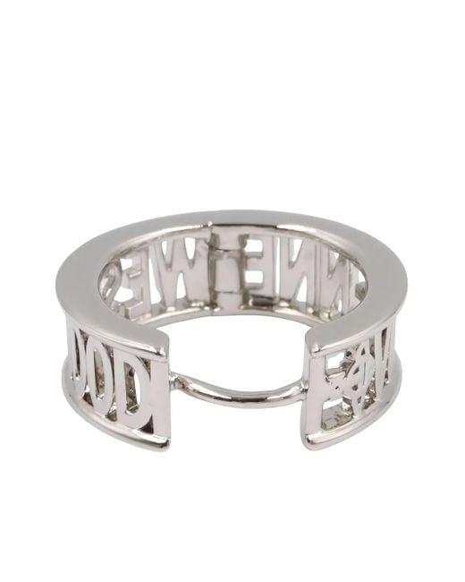 Vivienne Westwood Gray Ohrring Mit Buchstaben