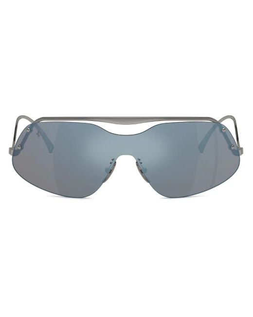 Ferrari Blue Oversized Frame Sunglasses