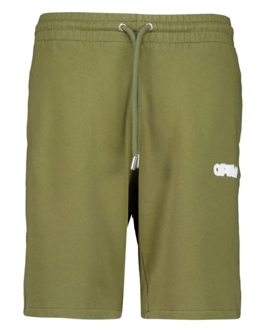 Off-White c/o Virgil Abloh Green 'spray Arrows' Shorts for men