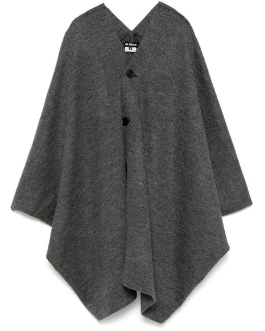 Junya Watanabe Gray Knitted Cape