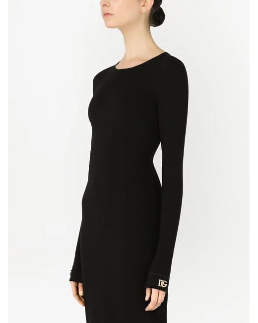 Dolce & Gabbana ストレッチジャージードレス Black