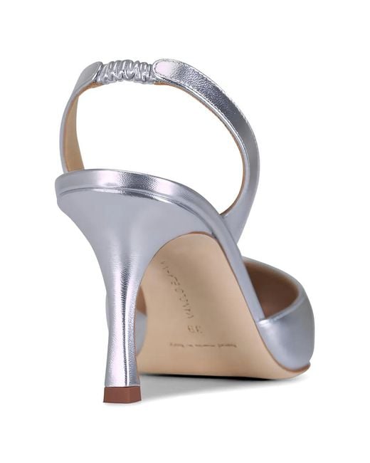 Manolo Blahnik White Slingback Pumps