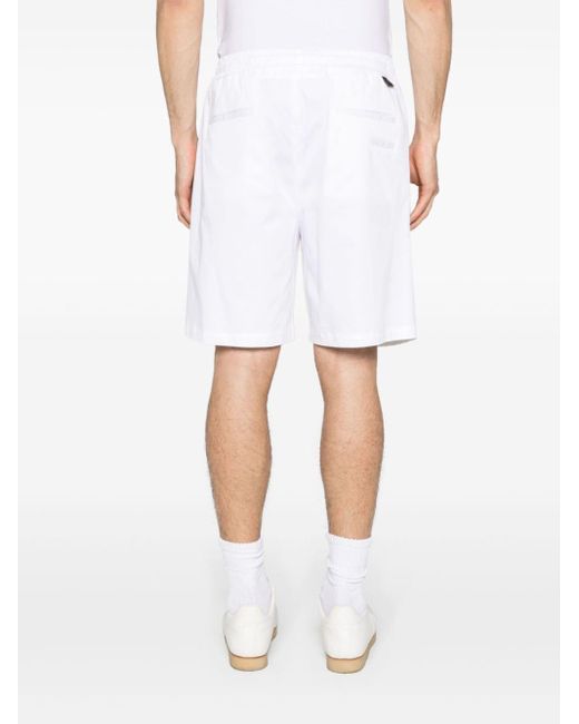 Shorts con vita elasticizzata di Low Brand in White da Uomo