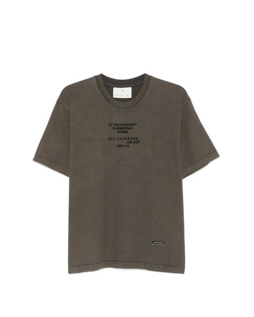 Song For The Mute Gray T-Shirt Brodé for men
