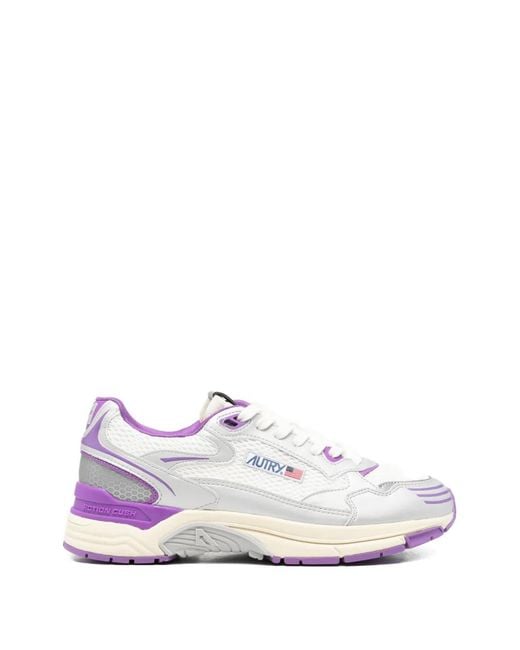 Autry White Hyperway Action Sneakers for men