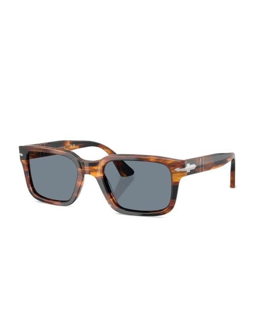 Persol Blue Striped Square Sunglasses for men