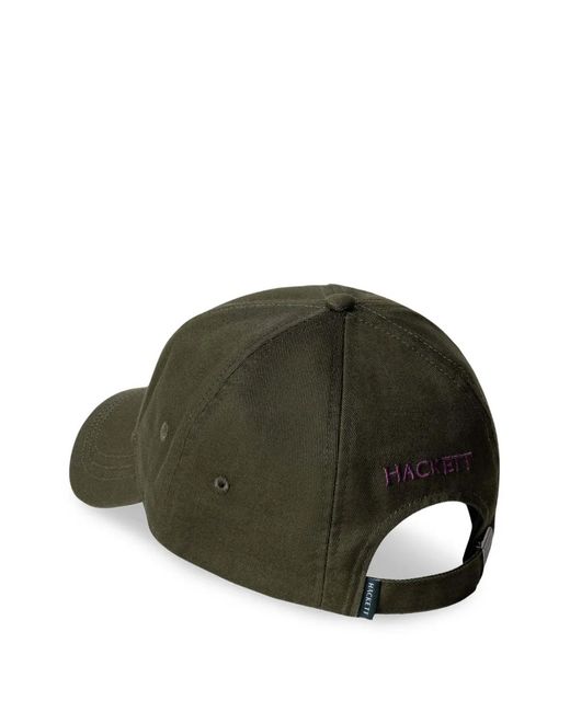 Hackett Black Logo-Embroidered Cap for men