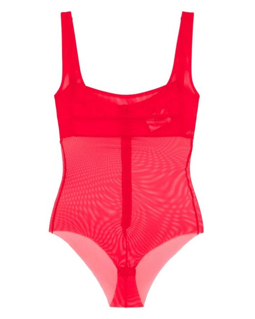 Atu Body Couture Red Mesh Bodysuit