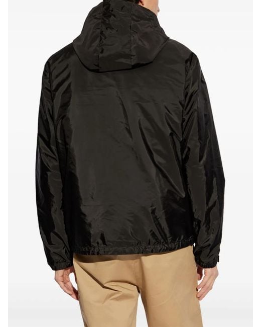 Moncler Black Hooded Jacket for men