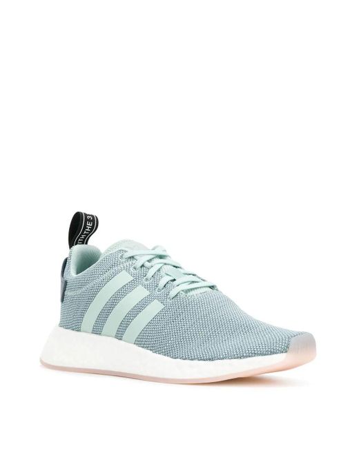 Adidas Green Nmd_R2 Low-Top Sneakers