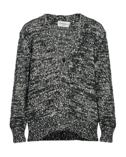 Officine Generale Gray Buttoned Cardigan for men