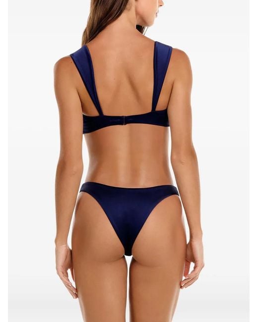 Agua Bendita Blue Fiore Bikini Top