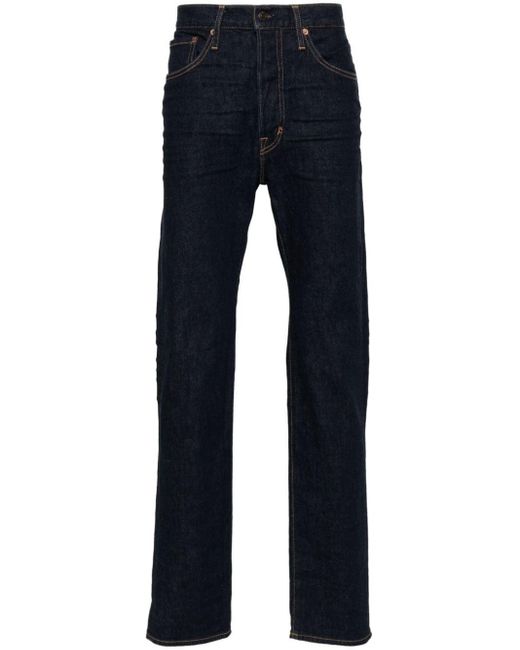Tom Ford Mid Waist Slim-fit Jeans in het Blue voor heren