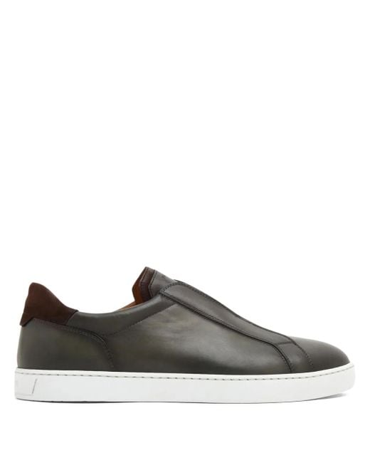 Magnanni Shoes Gray Gasol Low-Top Sneakers for men