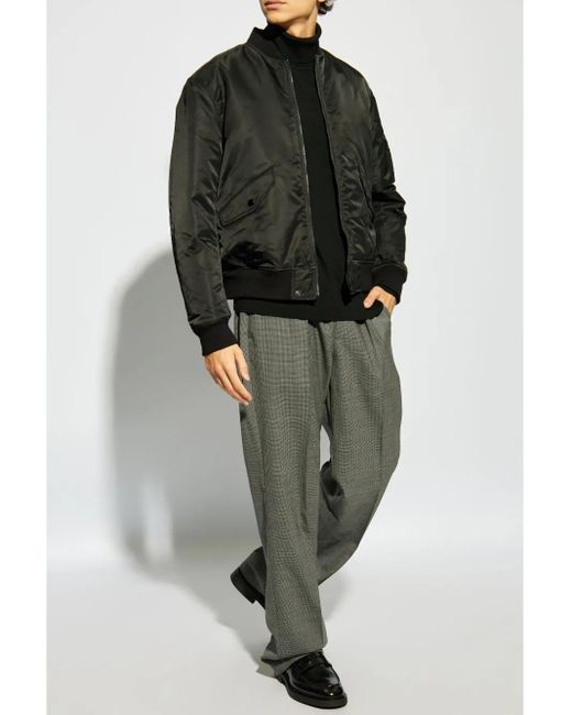 Theory Black Zip-Up Bomber Jacket for men