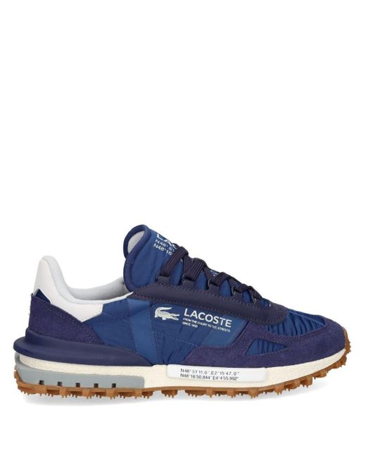Lacoste Blue Panelled Lace-Up Active Sneakers for men