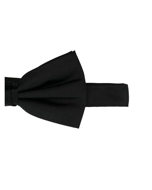 Fursac Black Adjustable Silk Bow Tie for men