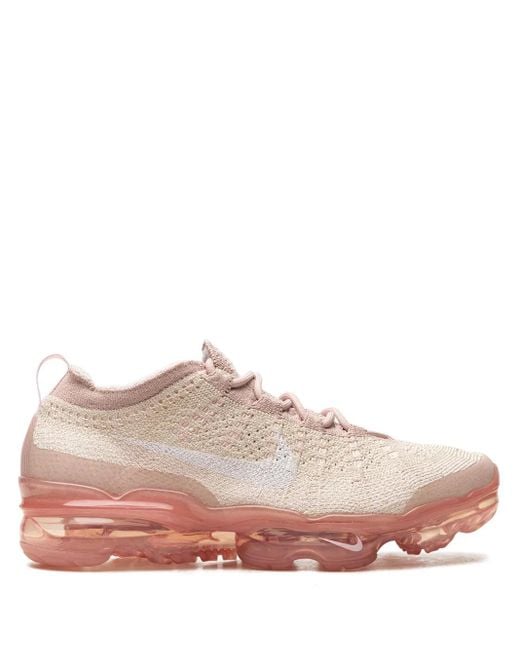 Nike Pink Air Vapormax 2023 Flyknit "Oatmeal Pearl" Sneakers