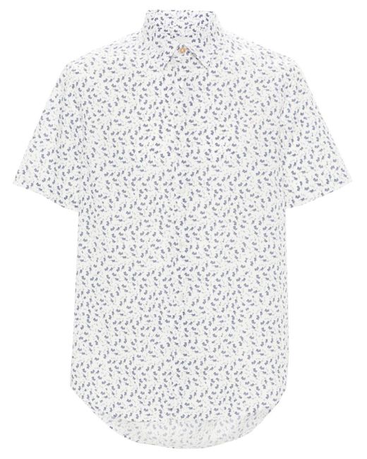 Camicia con stampa grafica di Paul Smith in White da Uomo