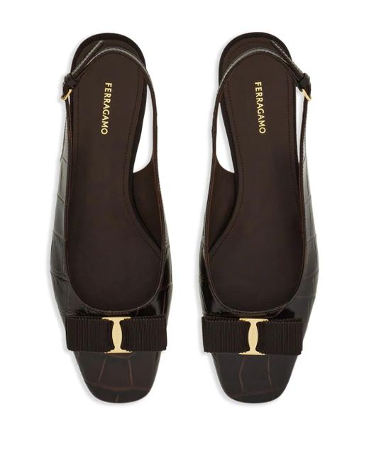 Ferragamo Black 30Mm Vara Pumps