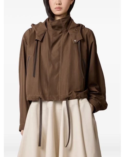 Tod's Brown Hooded Pocket Jacket
