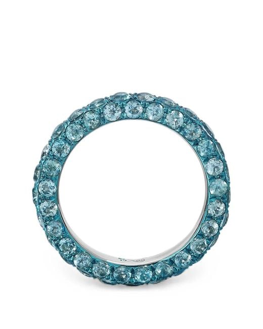 Graziela Blue Three-Sided Topaz Ring