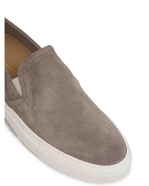 Common Projects White Suede Slip-On Sneakers for men