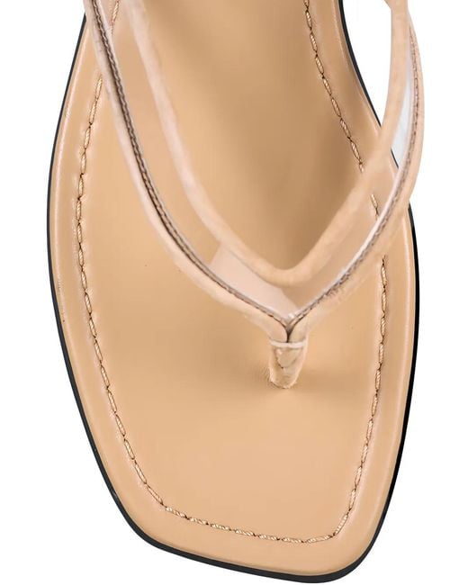 Veronica Beard White Clear Strap Sandals