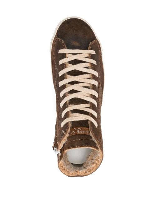 Philippe Model Brown Prsx Hi-Top Sneakers for men