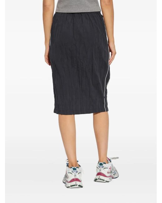 Balenciaga Blue Pleated Midi Skirt