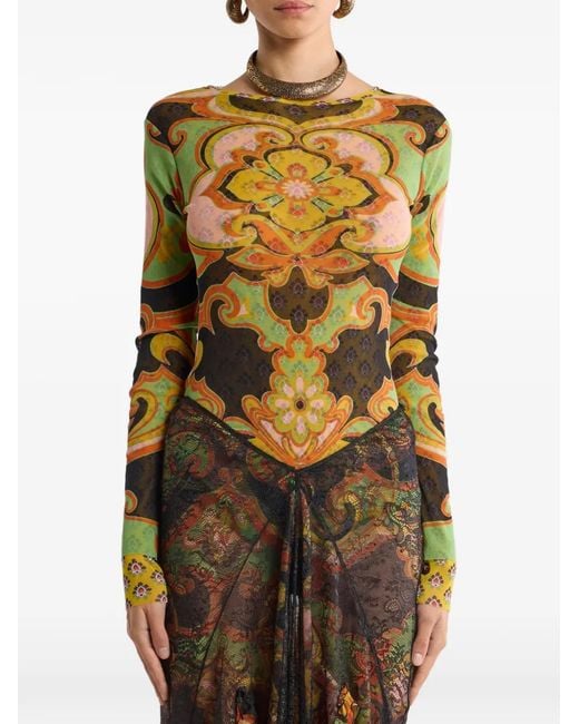 Etro Green Tops