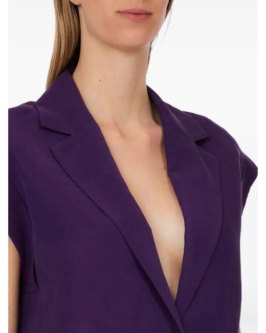 Liu Jo Purple Button Waistcoat