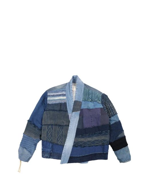 メンズ Greg Lauren Mixed Blues Gl1 Cropped Jacket