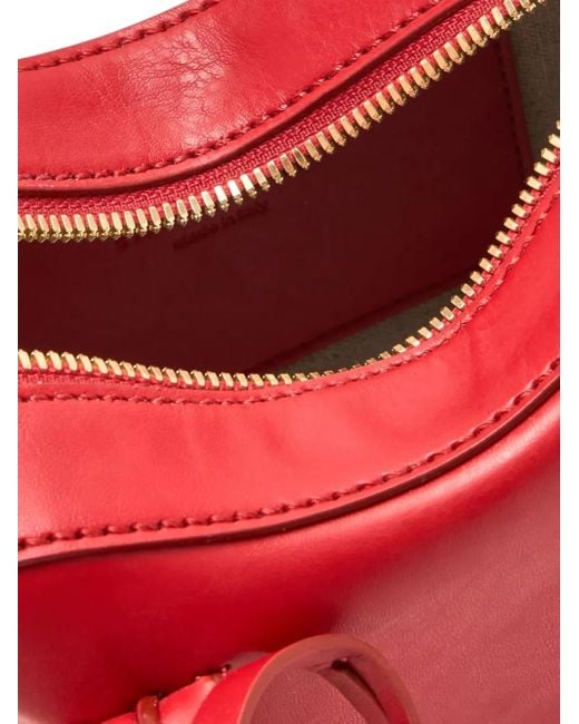 Stella McCartney Red Padlock Top-Handle Bag