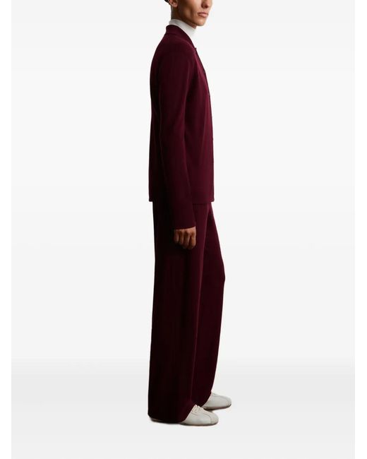 12 STOREEZ Red Drawstring Knitted Trousers