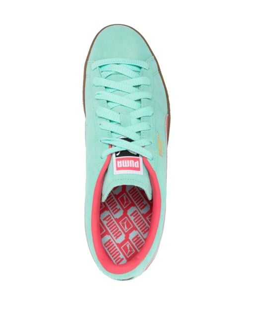 PUMA Green Suede Terrace Sneakers for men
